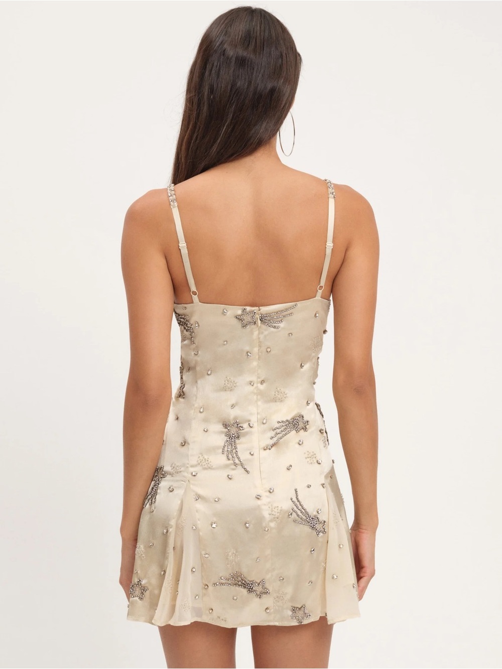 For Love & Lemons Shooting Stars Beaded Mini Dress - Picture 4 of 6